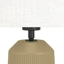 Candeeiro de Mesa com Base de Cerâmica e Abajur em Tecido CAPALBIO EGLO 900823