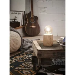 Candeeiro de Mesa com Base em Betão Cinzento PRESTWICK EGLO 49812
