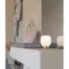 Candeeiro de Mesa com Base em Latão Escovado e Abajur de Vidro MANZANARES EGLO 900307