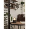 Candeeiro de Mesa com Base em Madeira Preta Mate PRESTWICK 2 EGLO 43734