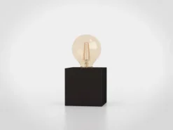 Candeeiro de Mesa com Base Metálica em Bronze Escuro PRESTWICK 2 EGLO 43549