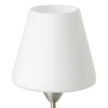 Candeeiro de Mesa com Base Níquel Mate e Abajur em Vidro Opalino DAMASCO 1 EGLO 95785