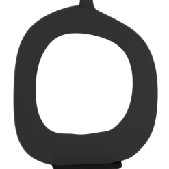Candeeiro de Mesa com Base Redonda em Metal Preto e Abat-jour em Linho DIEZMA EGLO 390424