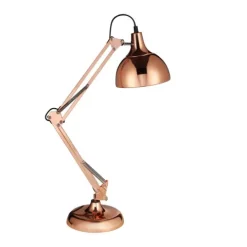 Candeeiro de Mesa com Cabeça Ajustável em Metal Cobre BORGILLIO EGLO 94704
