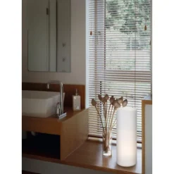 Candeeiro de Mesa com Cilindro de Vidro Opalino Mate GEO EGLO 81828