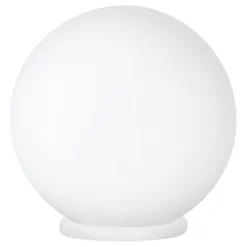 Candeeiro de Mesa com Esfera de Vidro Opalino Branco RONDO EGLO 85264