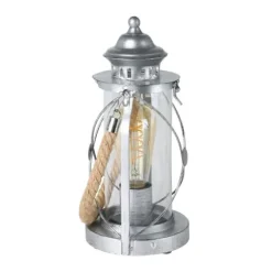 Candeeiro de Mesa com Estrutura em Aço e Vidro BRADFORD EGLO 49284
