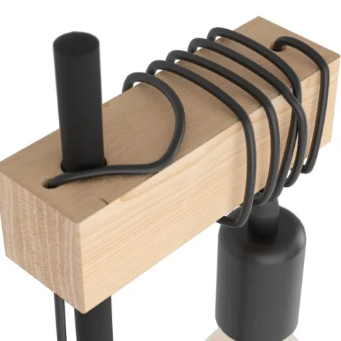 Candeeiro de Mesa com Madeira de Pinho e Metal TOWNSHEND EGLO 43515