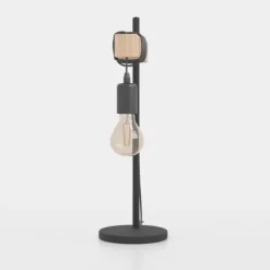 Candeeiro de Mesa com Madeira de Pinho e Metal TOWNSHEND EGLO 43515