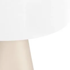 Candeeiro de Mesa em Cerâmica e Tecido Branco TOLLERIC EGLO 390365