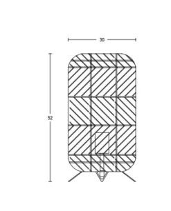 CANDEEIRO DE MESA em Rattan natural 20231 - Zambelis