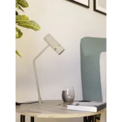 Candeeiro de Mesa GU10 e Detalhes em Latão Escovado CAMINIA EGLO 901154