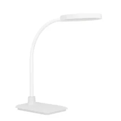 Candeeiro de Mesa LED Branco com Pescoço Flexível LAURO EGLO 902178