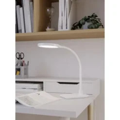 Candeeiro de Mesa LED Branco com Pescoço Flexível LAURO EGLO 902178