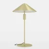 Candeeiro de Mesa LED com Abajur Cónico Latão Escovado PARAGUAY EGLO 390274