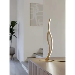Candeeiro de Mesa LED com Aspeto de Madeira GRISOLIA EGLO 901213