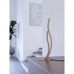 Candeeiro de Mesa LED com Aspeto de Madeira GRISOLIA EGLO 901213