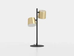 Candeeiro de mesa LED com base em aço e latão ALTAMIRA EGLO 39986