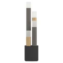 Candeeiro de Mesa LED com Base de Metal Preto e Dourado ESTANTERIOS EGLO 39907