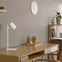 Candeeiro de Mesa LED com Cabeça Ajustável em Metal Branco CEPPINO EGLO 98856