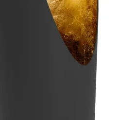 Candeeiro de Mesa LED com Corpo em Aço Preto e Folha de Ouro PREBONE EGLO 390266