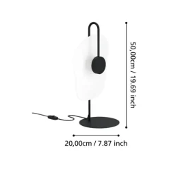 Candeeiro de Mesa LED com Design Orgânico LARDERIA EGLO 390208