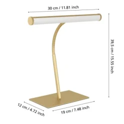 Candeeiro de Mesa LED com Pescoço Flexível Latão Escovado RICCIONE EGLO 901983