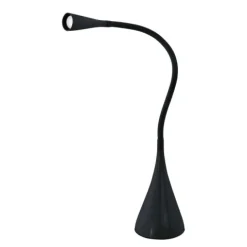 Candeeiro de Mesa LED com Pescoço Flexível Preto e Alumínio SNAPORA EGLO 94677