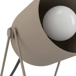 Candeeiro de Mesa Minimalista com Abajur Inclinado Areia TILSTON EGLO 44165