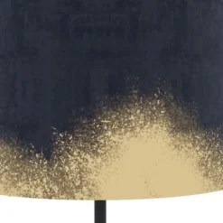 Candeeiro de Pé CASUARITA EGLO - Veludo Azul Escuro com Detalhes Dourados 39976