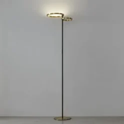 Candeeiro de pé com Anel Moderno e Latão Escovado CASTELPOTO EGLO 901975