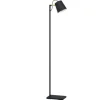 Candeeiro de pé com base em metal preto e abajur creme LACEY EGLO 43614