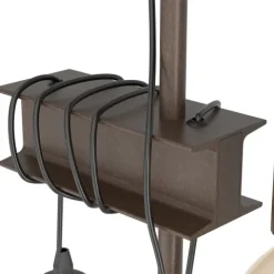Candeeiro de Pé com Dois Braços em Metal Castanho Antigo TOWNSHEND 4 EGLO 43526