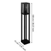 Candeeiro de Pé Exterior com Corpo Cuboide Preto ALAMONTE 3 EGLO 900139