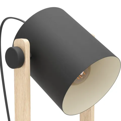 Candeeiro de Pé HORNWOOD EGLO - Design Moderno com Madeira 43521
