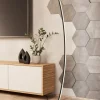 Candeeiro de pé LED com perfil curvado em aço e plástico PICACHA EGLO 99715