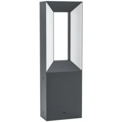 Candeeiro de Poste LED Exterior em Alumínio Fundido Preto RIFORANO EGLO 98727
