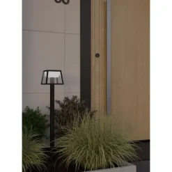 Candeeiro de Pé Solar LED com Sensor de Movimento Preto e Branco ALTILIA EGLO 901075
