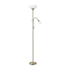 Candeeiro de Pé UP 2 EGLO em Metal Bronze com Luz de Leitura 82844