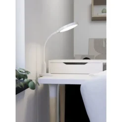 Candeeiro de Secretária com Pescoço Flexível e Luz Ajustável LAURO EGLO 902177