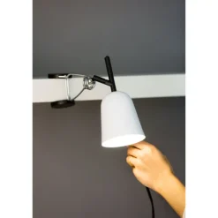Candeeiro de Secretária E14 com clip Studio Branco Faro 51135
