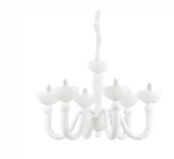 Candeeiro de tecto Ideal Lux Bon Bon sp6 branco 093994 Vintage