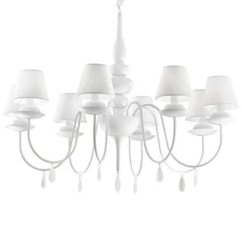 Candeeiro de tecto Ideal Lux Blanche sp8 Branco 035574