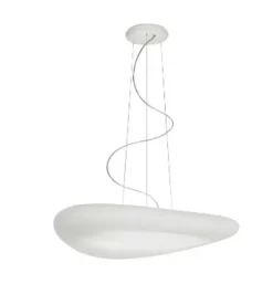 Candeeiro de Tecto Mr.Magoo Florescente Branco Alumínio 520mm Stilnovo 7790