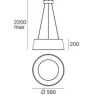 Candeeiro de Tecto Oxygen Branco LED Ø560mm Stilnovo 8089
