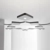 Candeeiro de Tecto Quad_ Branco Led Alumínio Stilnovo 8110