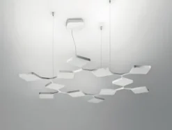 CANDEEIRO DE TECTO Quad LED Branco Stilnovo 8112