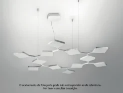 CANDEEIRO DE TECTO Quad LED Preto Stilnovo 8113