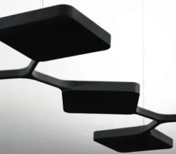 CANDEEIRO DE TECTO Quad LED Preto Stilnovo 8113