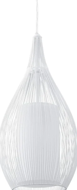 Candeeiro de Tecto Suspenso Branco com Vidro Opalino RAZONI EGLO 94388